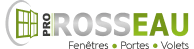 Logo PRO ROSS’EAU, fenêtres, portes et volets